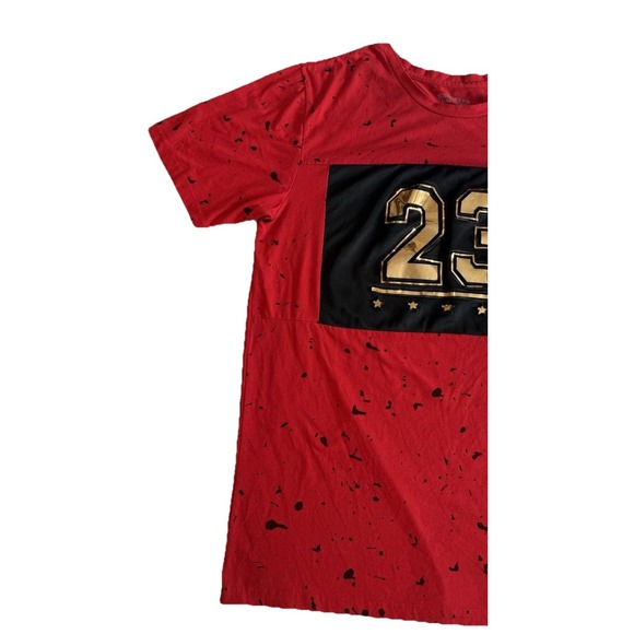Brooklyn Laundry 23 Red Splatter Crew Neck T Shirt Medium - Picture 4 of 10